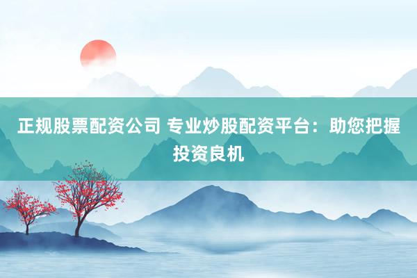 正规股票配资公司 专业炒股配资平台：助您把握投资良机